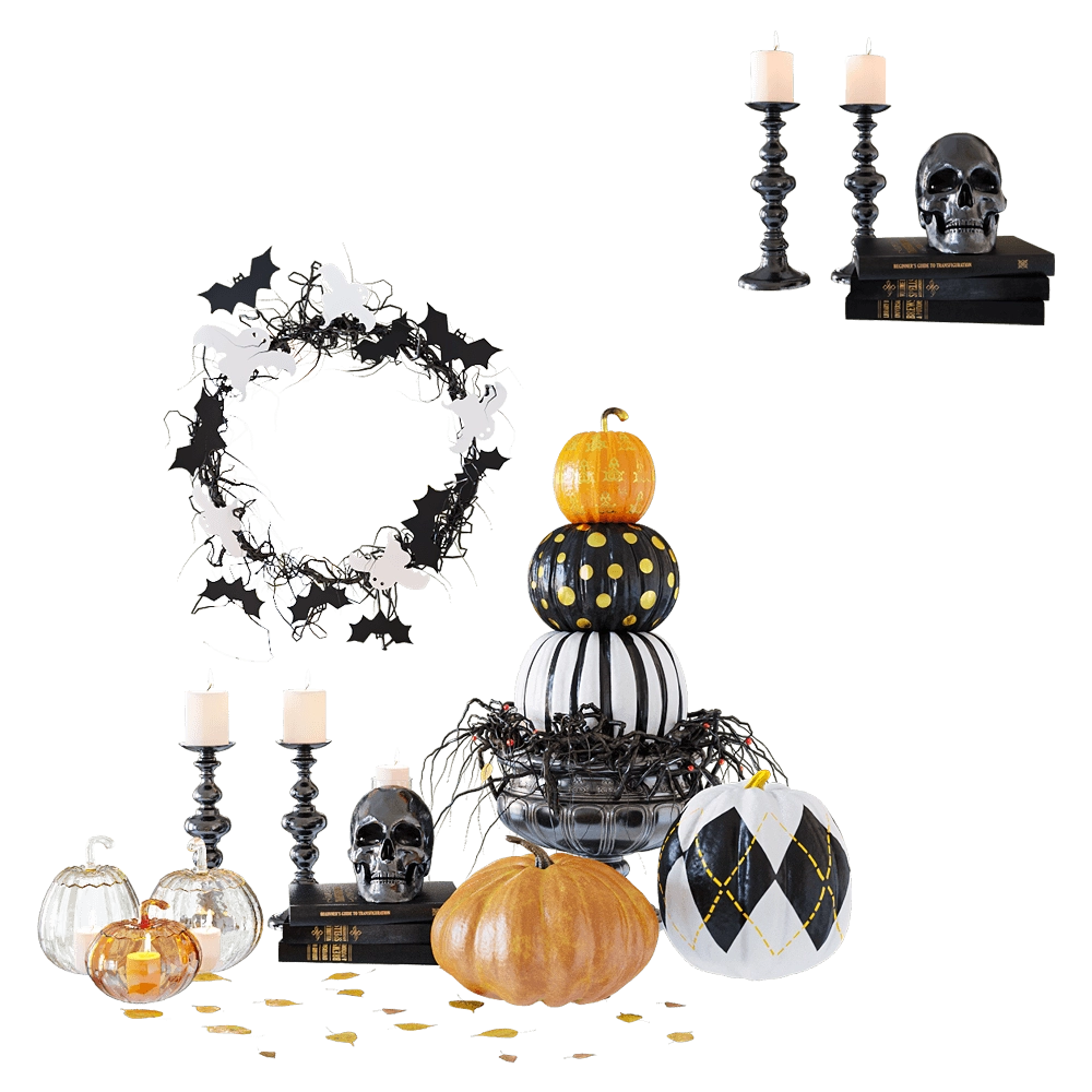 decoration – Halloween decor set 3D Model