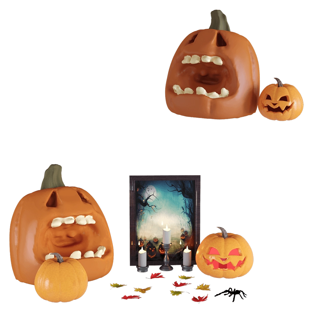 decoration – Halloween set 3D Model decoration – Halloween set 3D Model