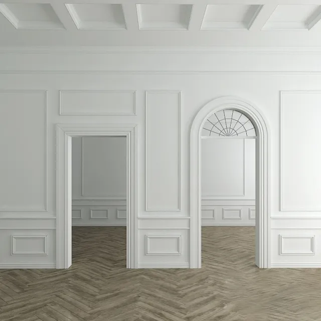 decoration – Harmony stucco decoration of the walls and openings 3D Model