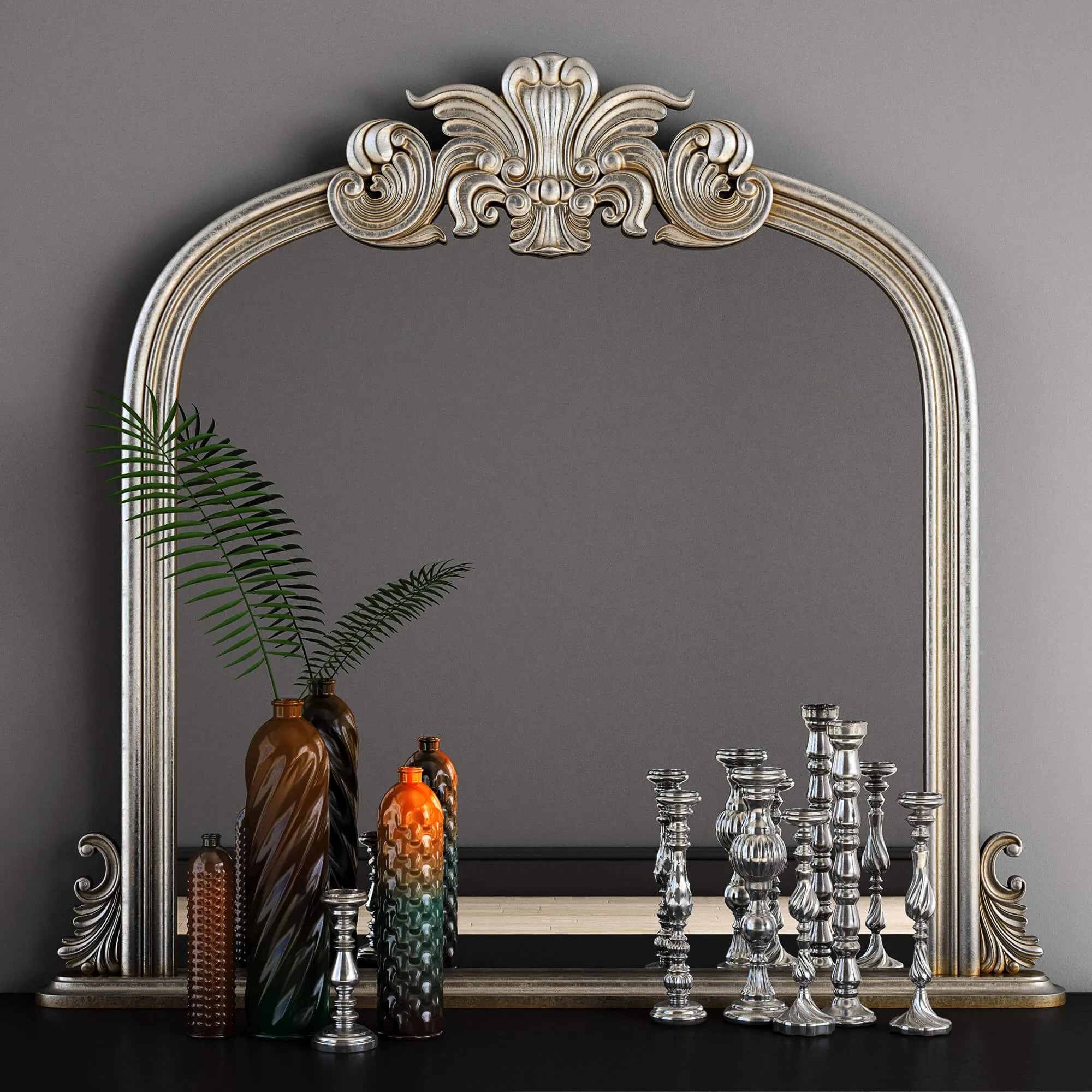 decoration – Haversham decor set with mirror 07 3D Model