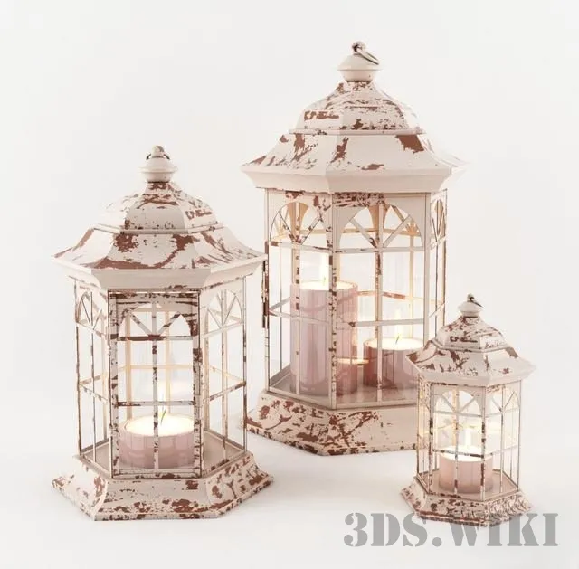 decoration – Hurricane Candle Lantern 3D Model