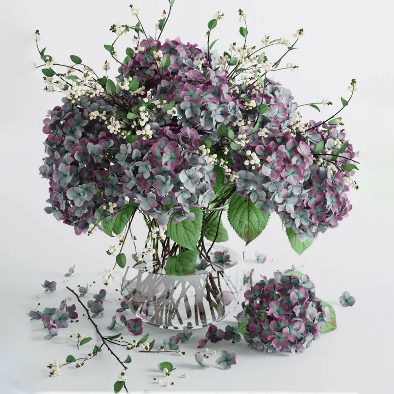 decoration – Hydrangea 123 3D Model