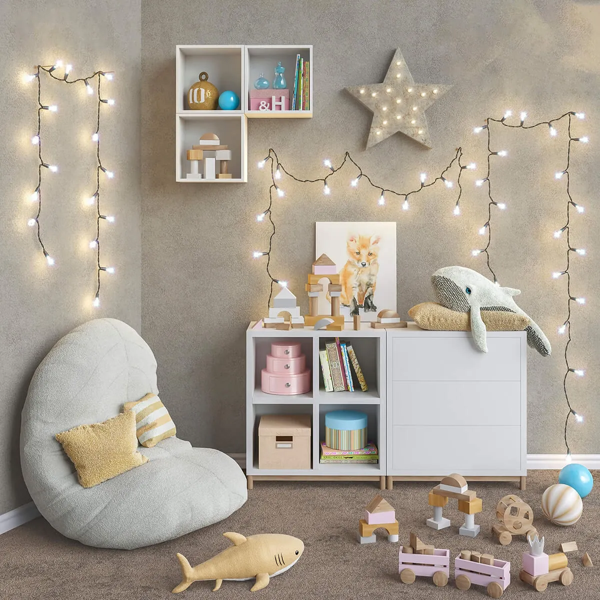 decoration – IKEA modular furniture accessories decor and toys set 6 3D Model