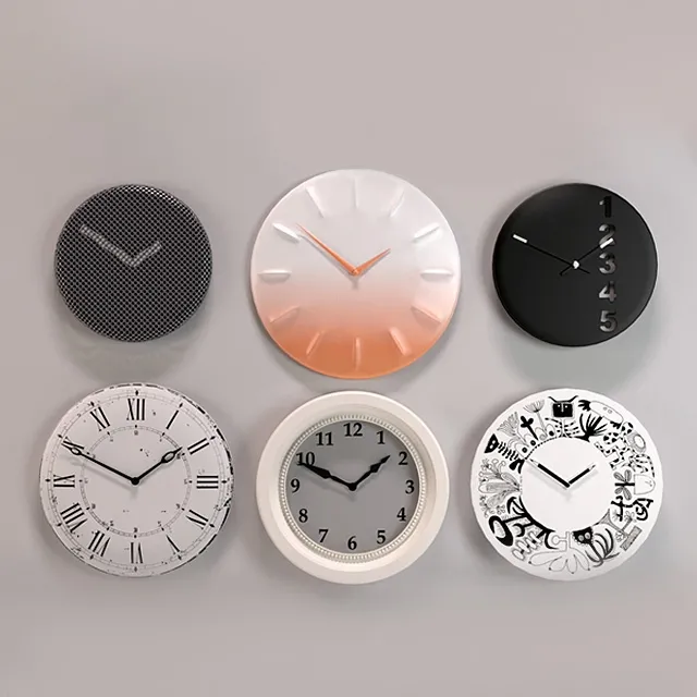 decoration – IKEA wall clocks 3D Model