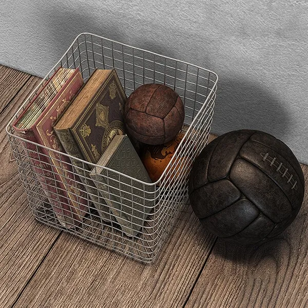 decoration – Industrial Shelf basket 3D Model decoration – Industrial Shelf basket 3D Model