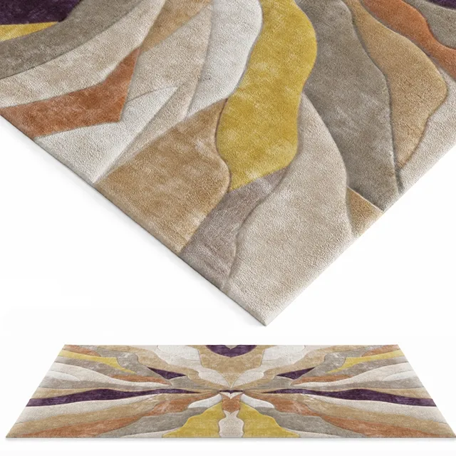 decoration – Infinite Splinter Ochre rug 3D Model decoration – Infinite Splinter Ochre rug 3D Model