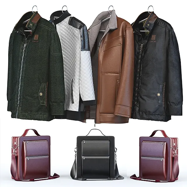decoration – Jackets Set 009 3D Model