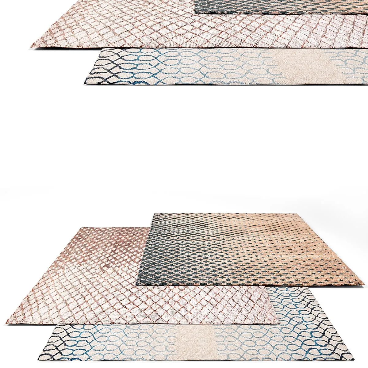 decoration – Jaipur Living Contemporary rug set 3 3D Model decoration – Jaipur Living Contemporary rug set 3 3D Model