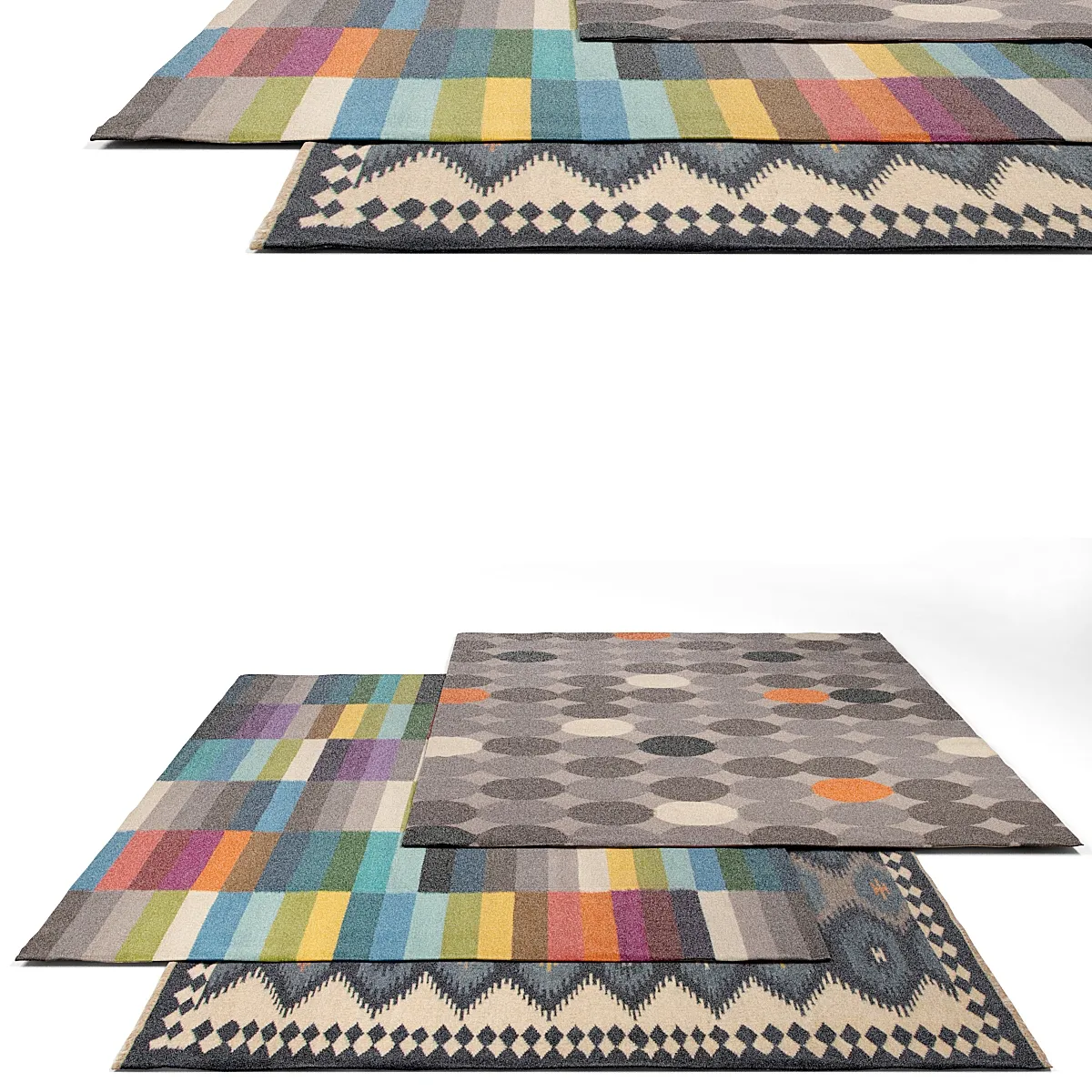 decoration – Jaipur Living FlatWeave rug set 2 3D Model decoration – Jaipur Living FlatWeave rug set 2 3D Model