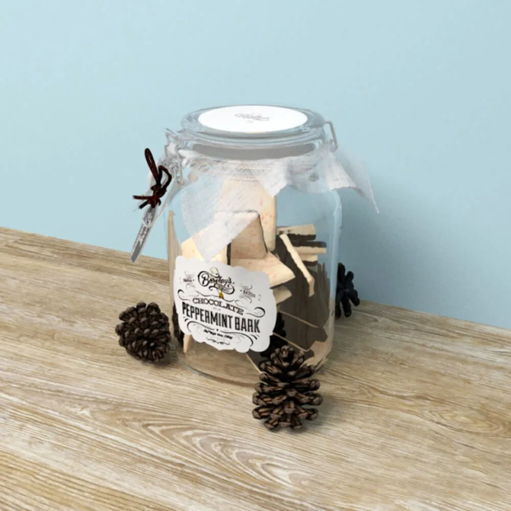 decoration – Jar of cookies and pine cones 3D Model