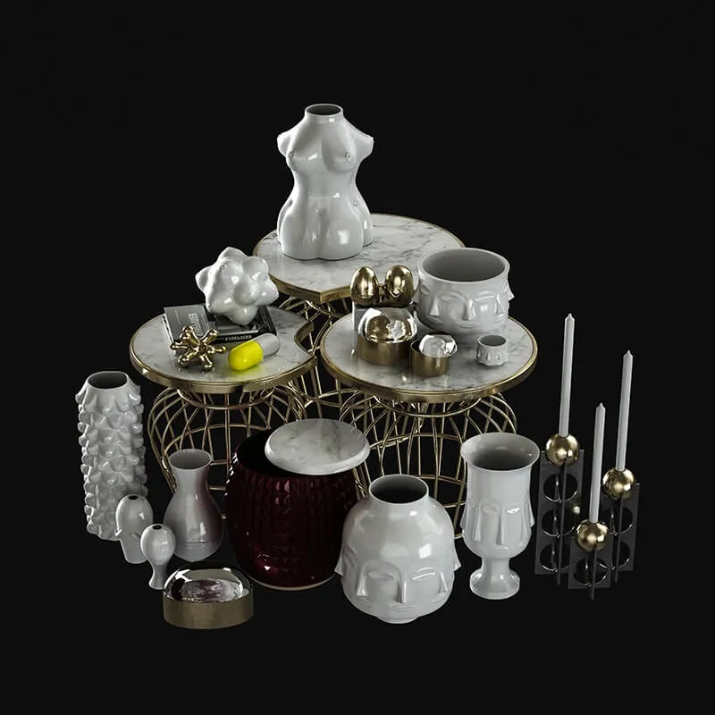 decoration – Jonathan Adler Set 3D Model