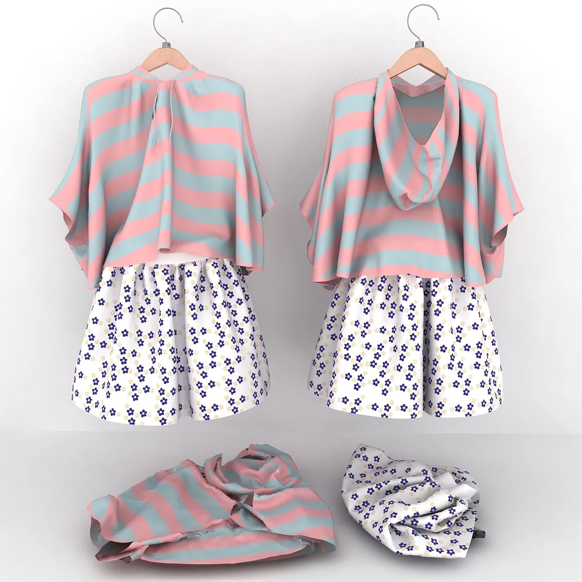 decoration – Kids clothes set 3D Model