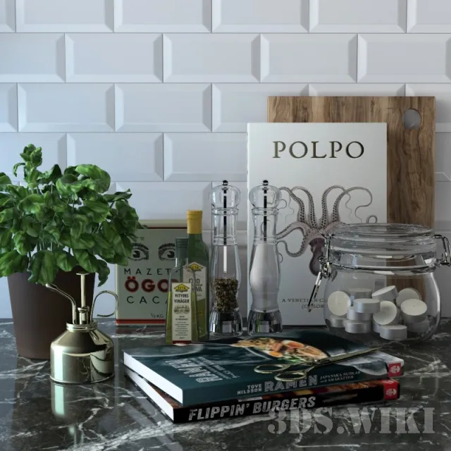 decoration – Kitchen set 3D Model