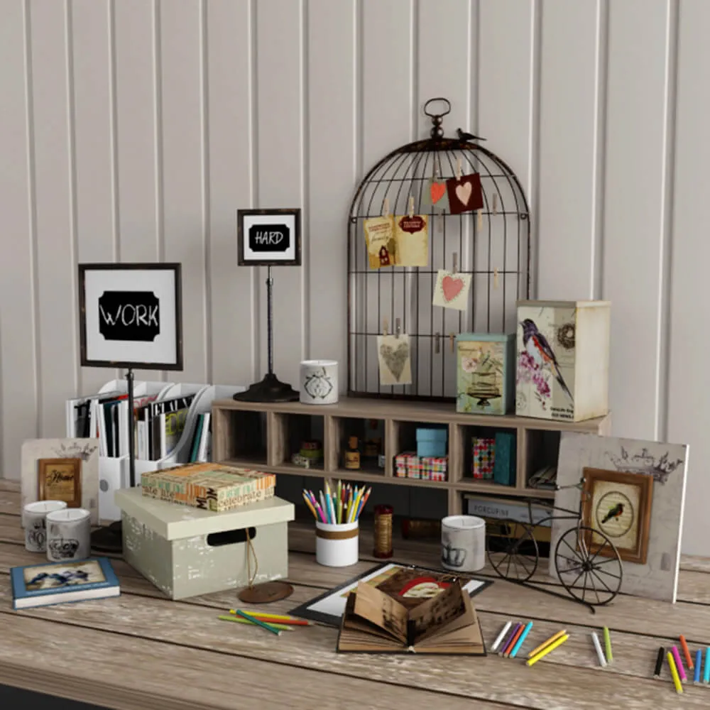 decoration – Large decorative set 3D Model