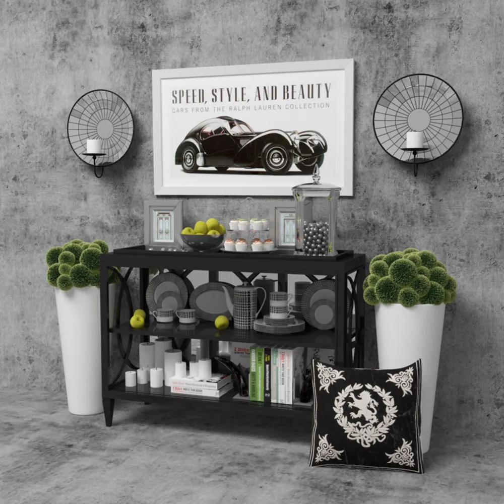 decoration – Large set of interior items 3D Model