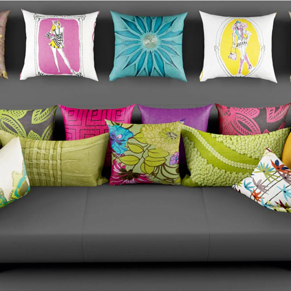 decoration – Large set of pillows 3D Model decoration – Large set of pillows 3D Model