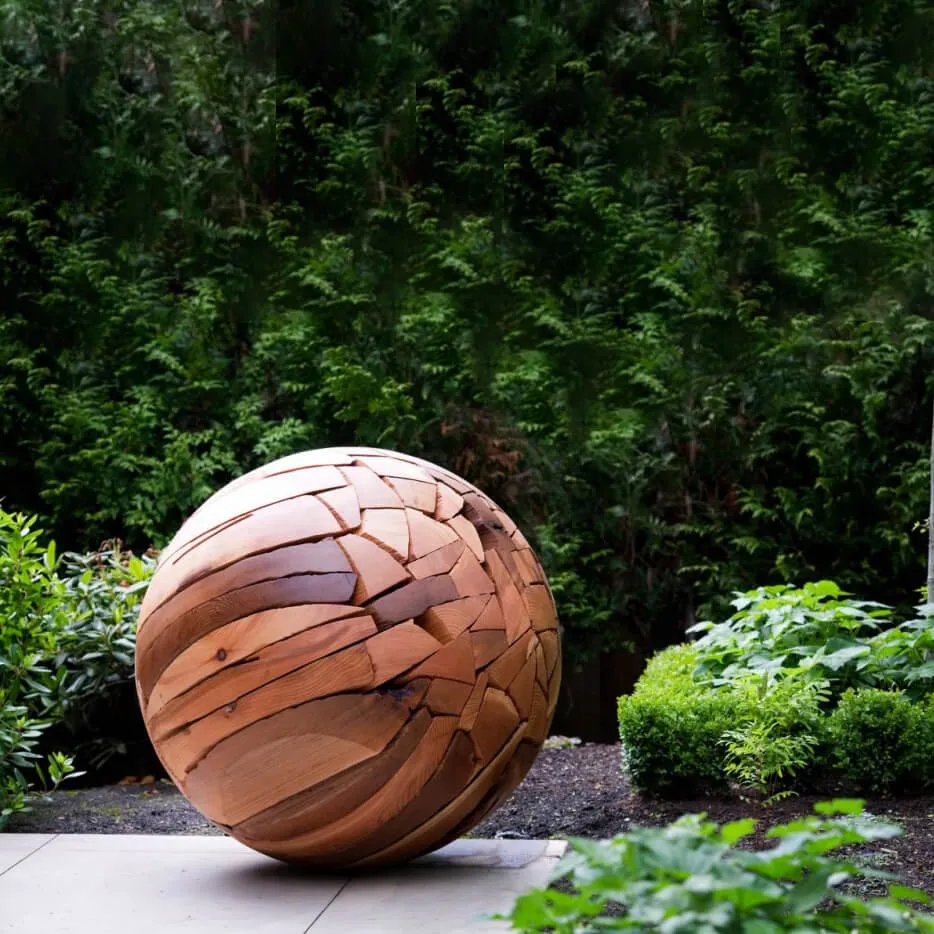 decoration – Large wooden ball sculpture 3D Model decoration – Large wooden ball sculpture 3D Model