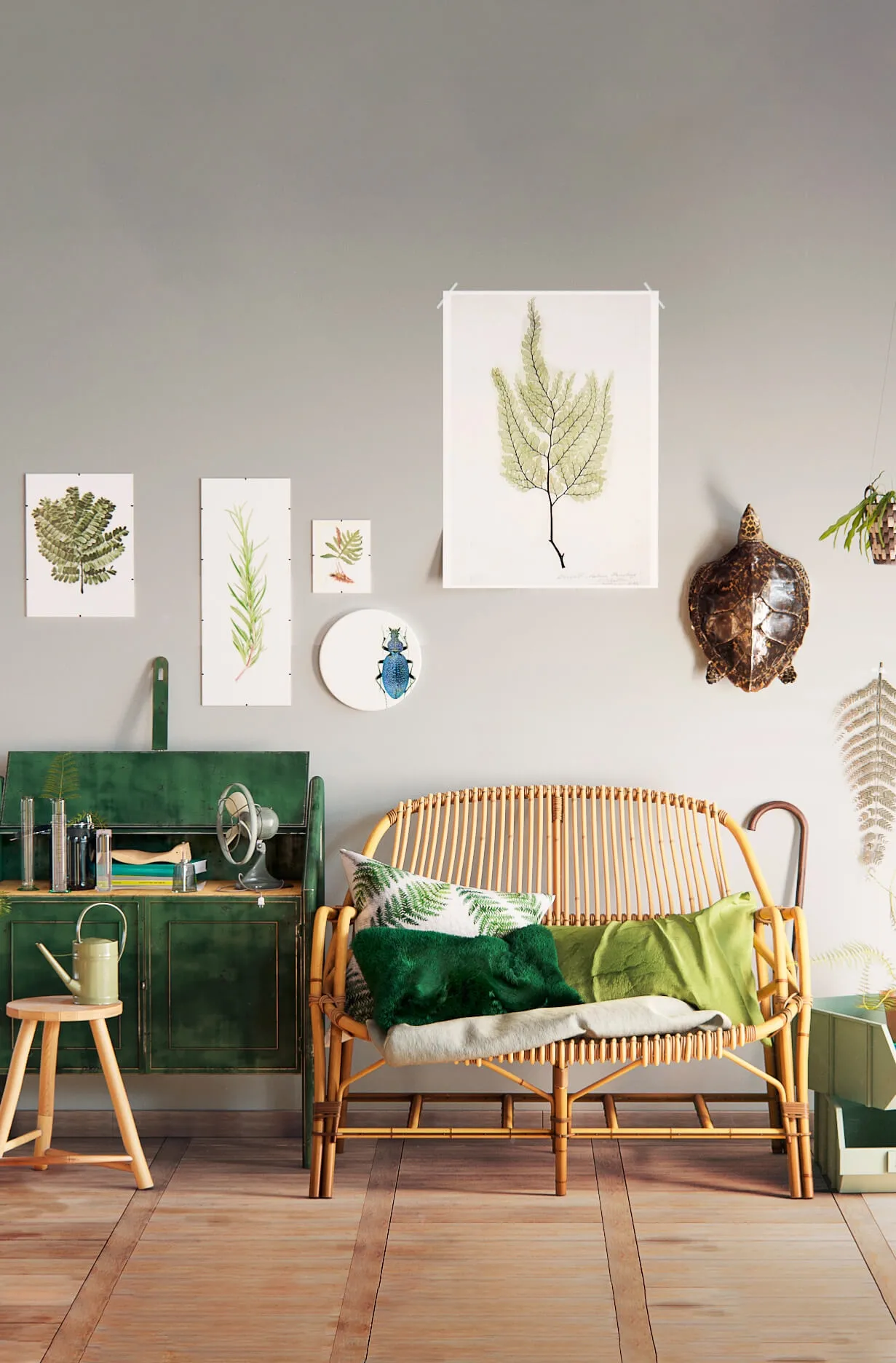 decoration – Latelier du petit parc Green set 3D Model