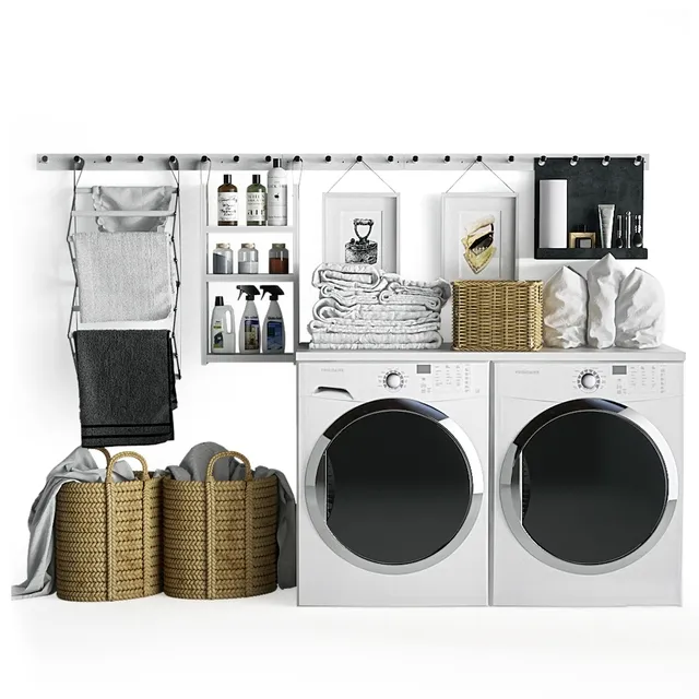 decoration – Laundry Set 02 3D Model