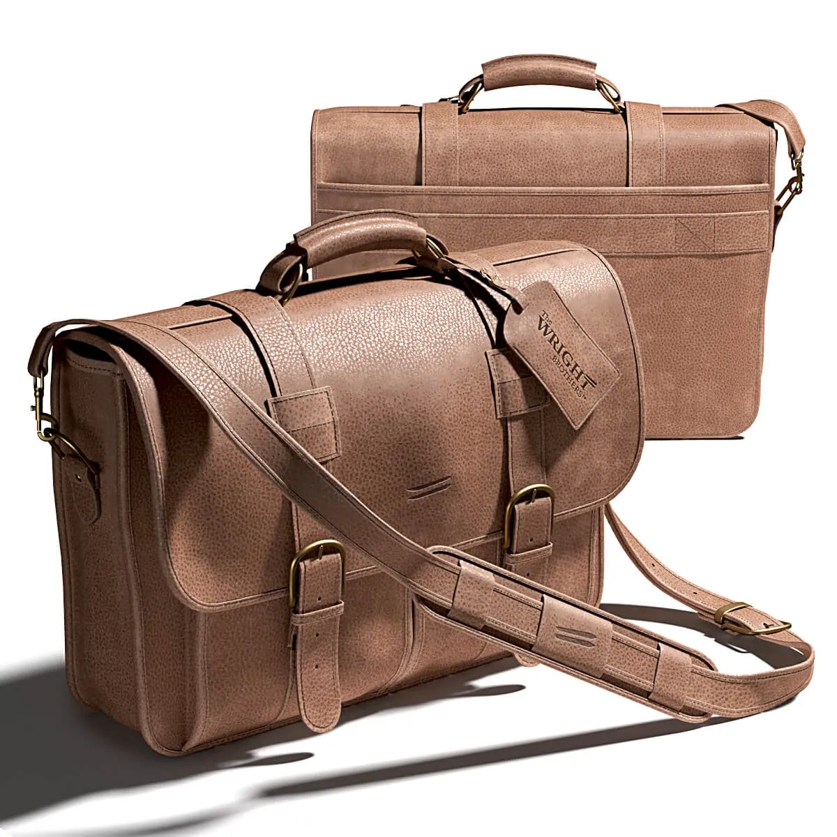decoration – Leather mans bag from Wright Brothers 3D Model