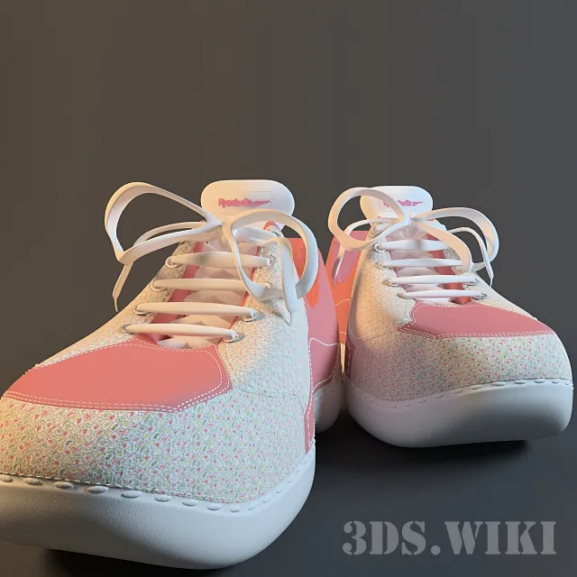 decoration – Leather shoes  REEBOK 3D Model