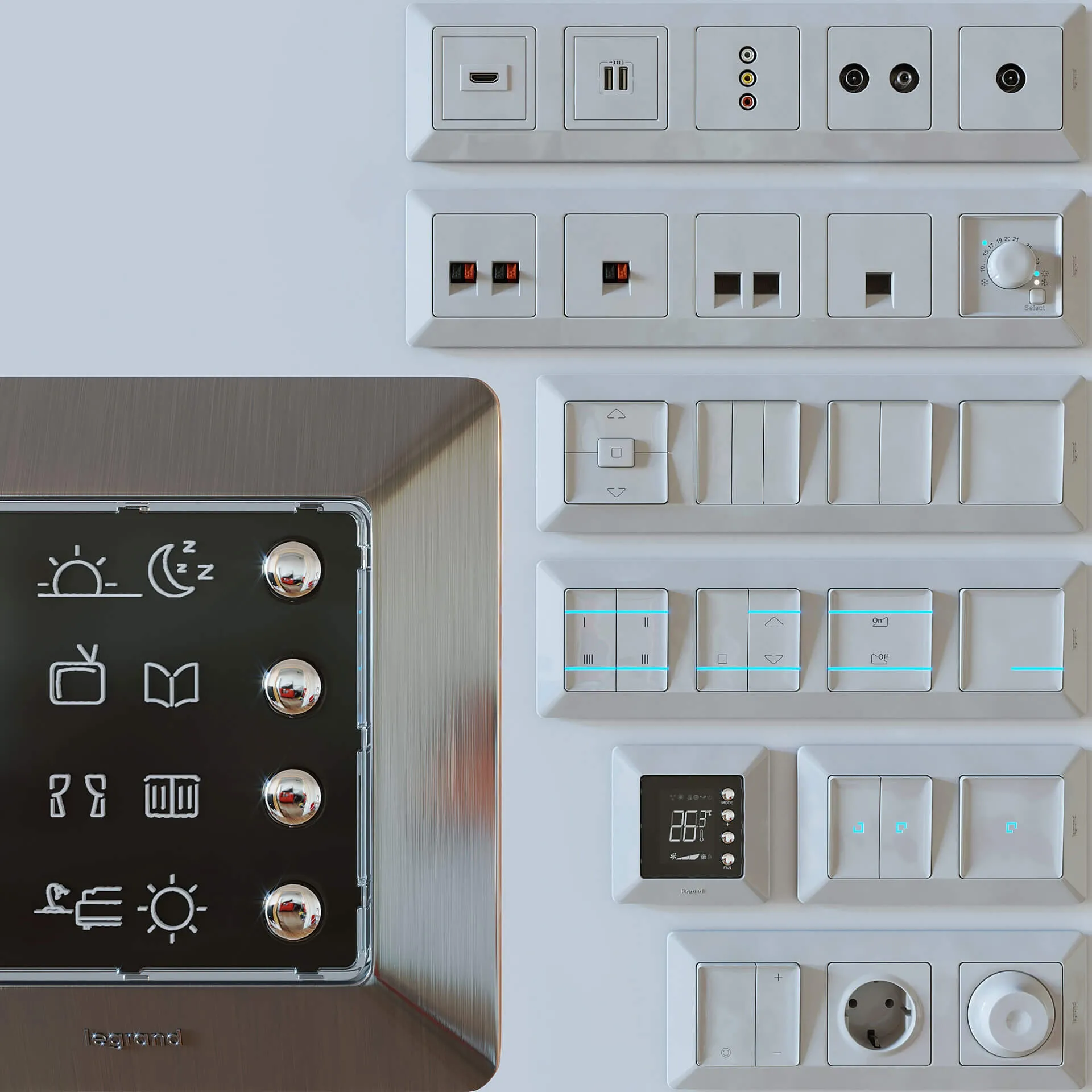 decoration – Legrand Valena Life 3D Model decoration – Legrand Valena Life 3D Model