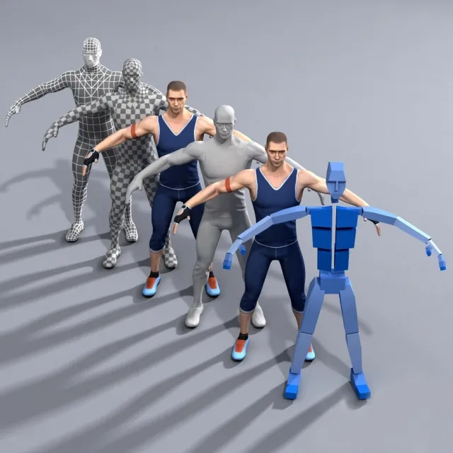 decoration – Men Atlet 3D Model decoration – Men Atlet 3D Model