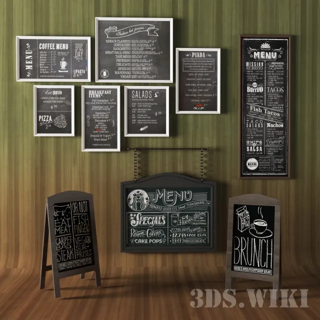 decoration – Menu 3D Model decoration – Menu 3D Model