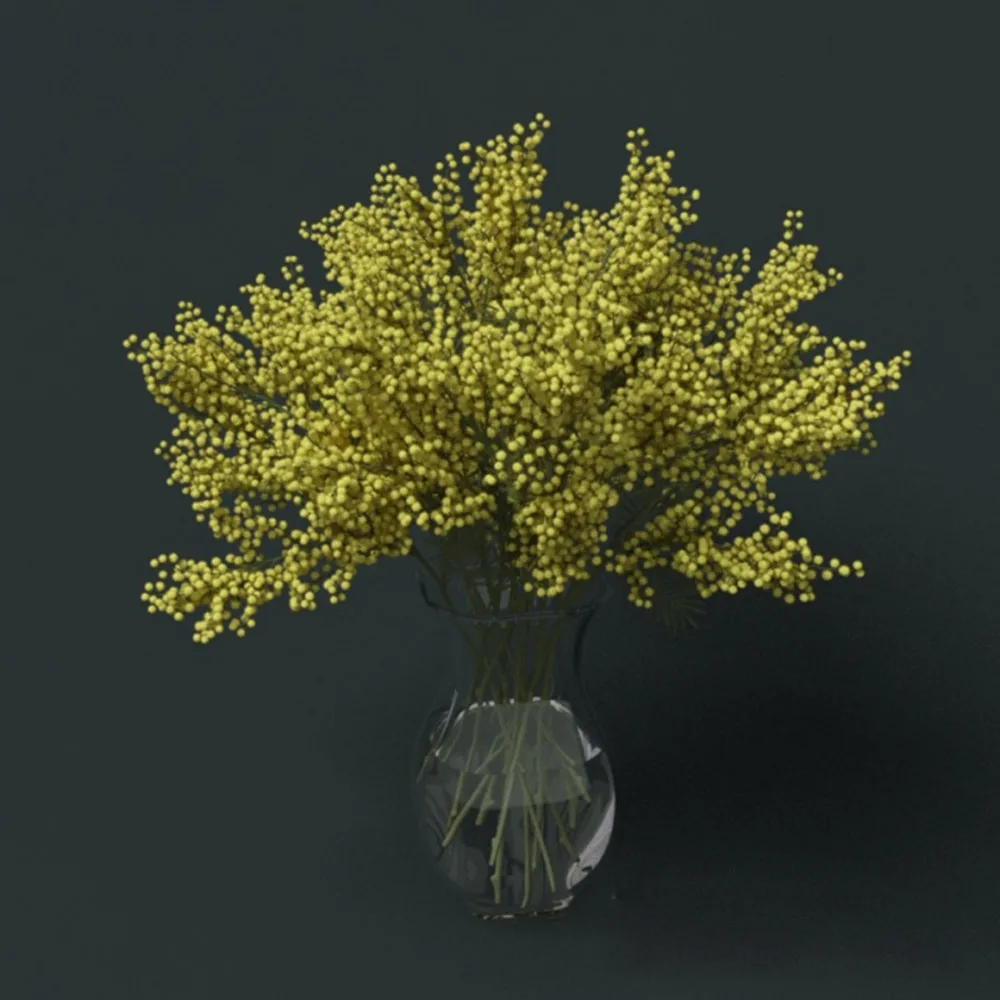 decoration – Mimosa flower 3D Model