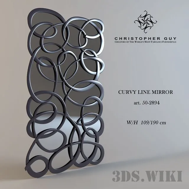 decoration – Mirror CG Curvy Line 50-2894 3D Model decoration – Mirror CG Curvy Line 50-2894 3D Model