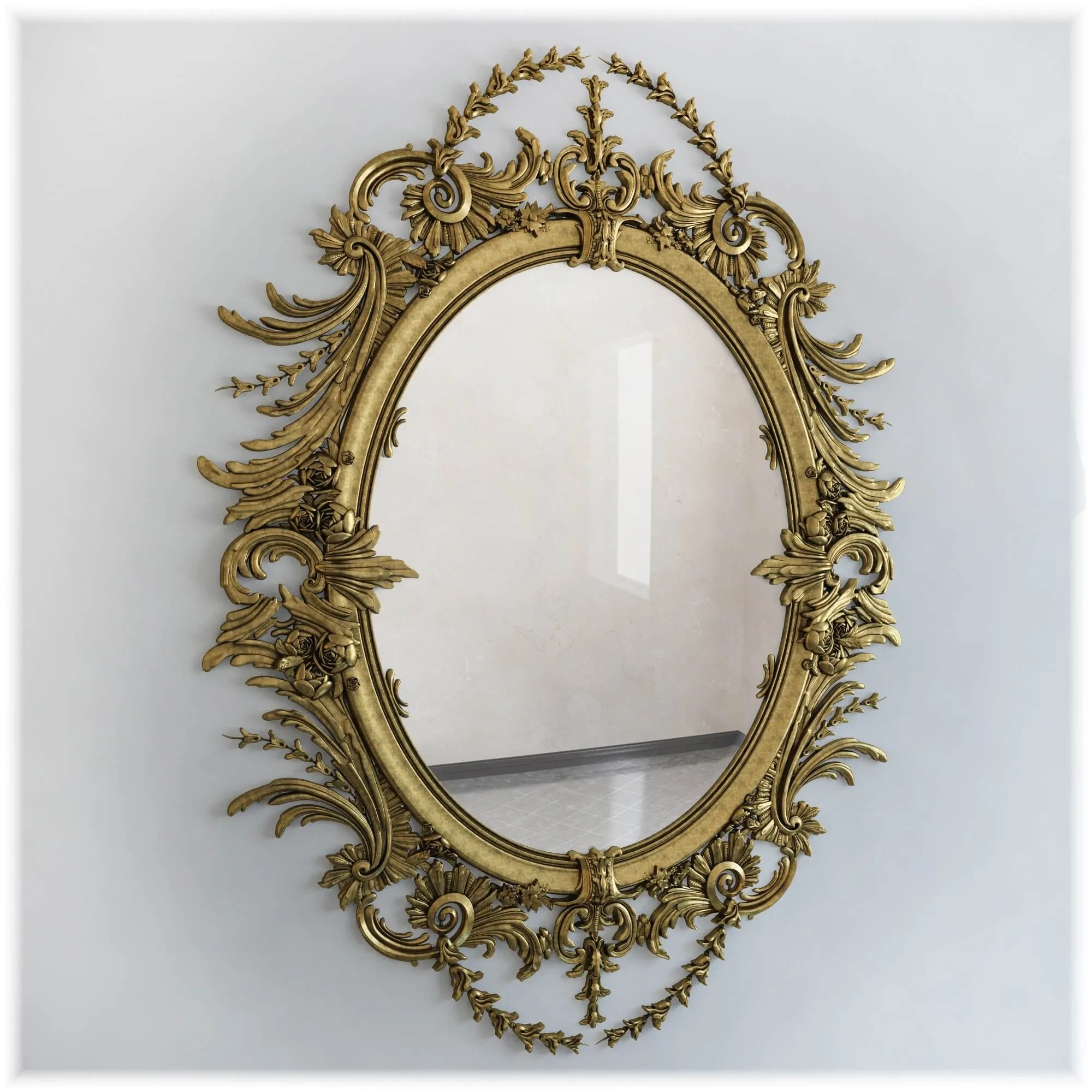 decoration – Mirror classic 22 3D Model