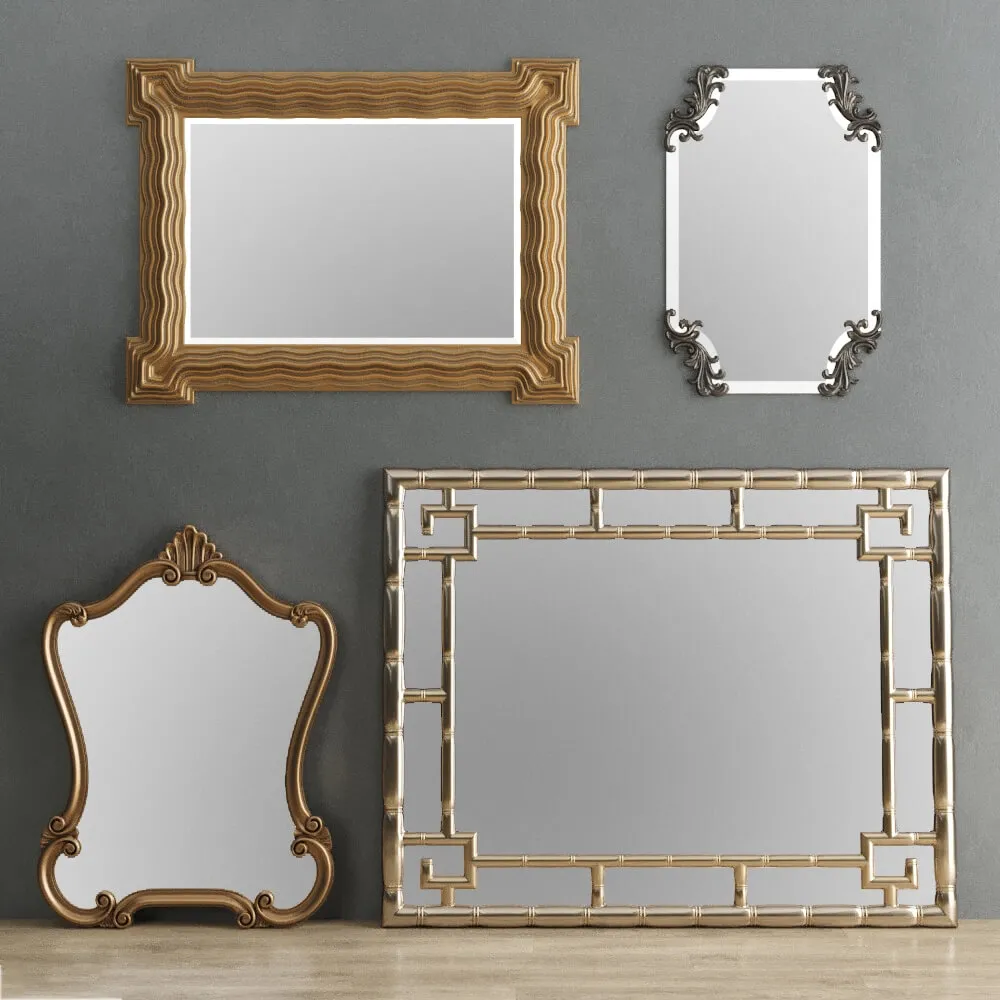 decoration – Mirror Collection Set 04 3D Model