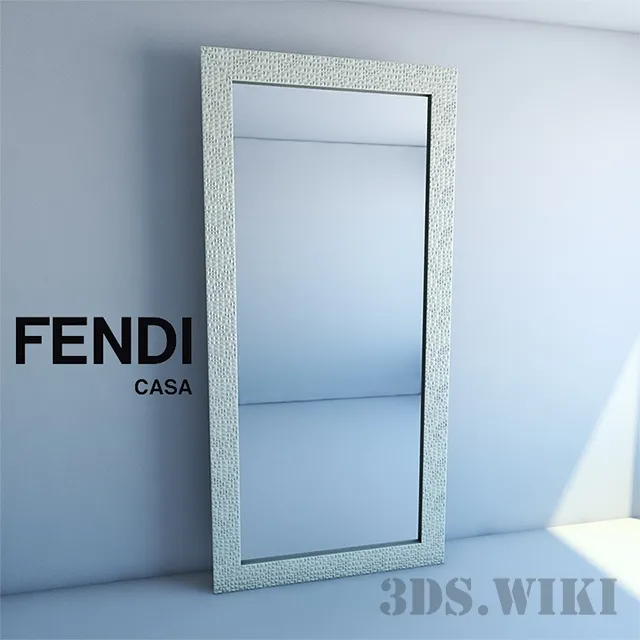 decoration – Mirror Fendi Casa 3D Model