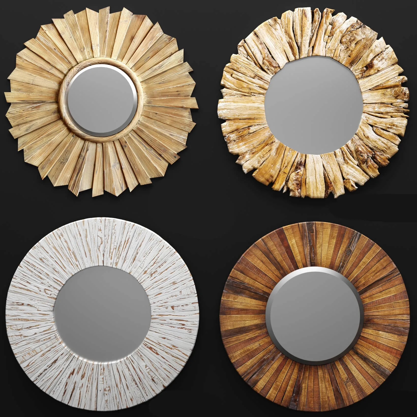 decoration – Mirror set 46 3D Model