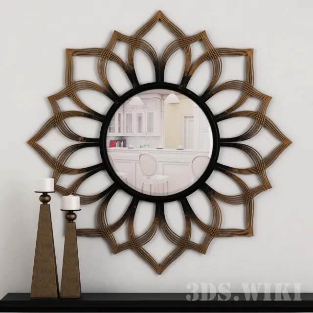 decoration – Mirror Sunflower Mirror 3D Model