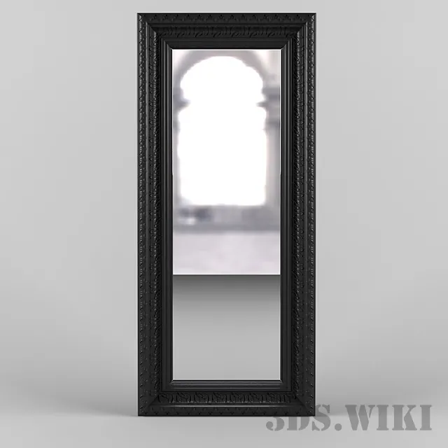 decoration – Mirror “Tendence Opulence” Black 3D Model