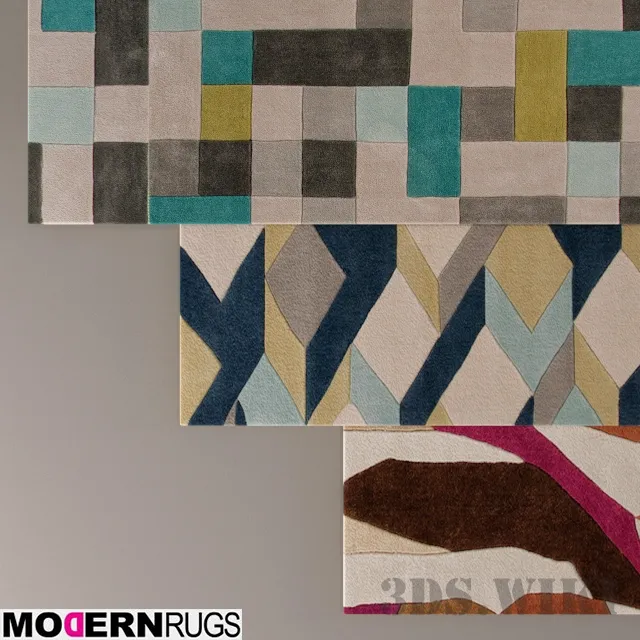 decoration – Modern carpets with beautiful textures 3D Model