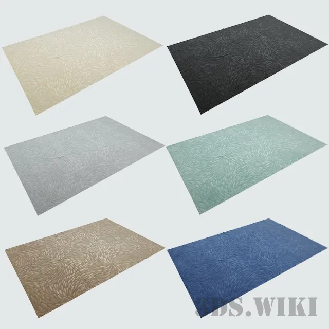 decoration – Modern colorful carpets 3D Model