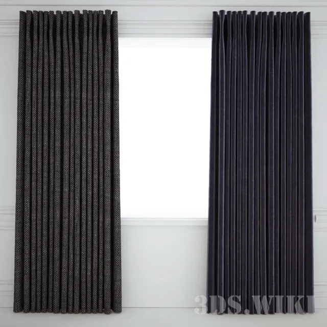 decoration – Modern curtain 3D Model decoration – Modern curtain 3D Model