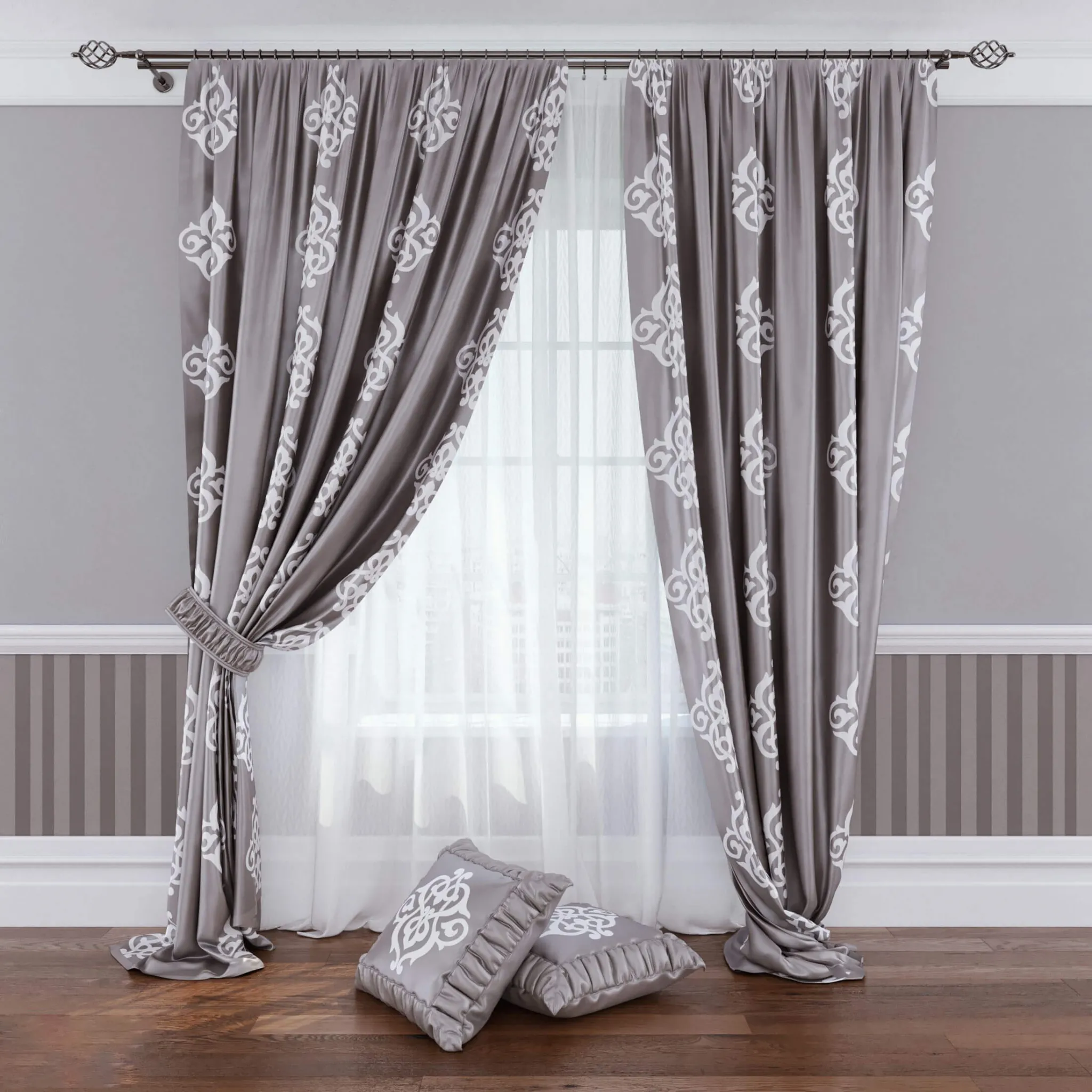 decoration – Modern curtain №6 3D Model decoration – Modern curtain №6 3D Model