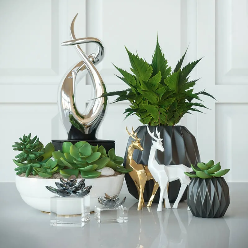 decoration – Modern decorative set 1 3D Model