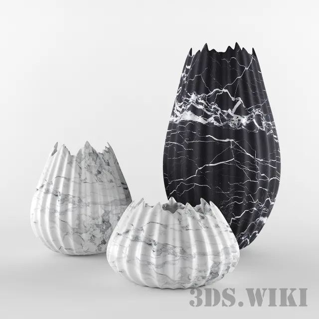 decoration – Modern designer vases 3D Model