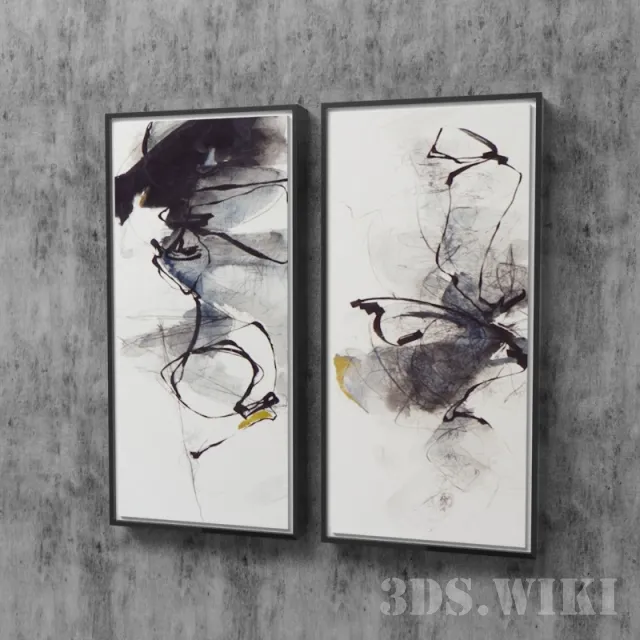 decoration – Modern Paintings 3D Model