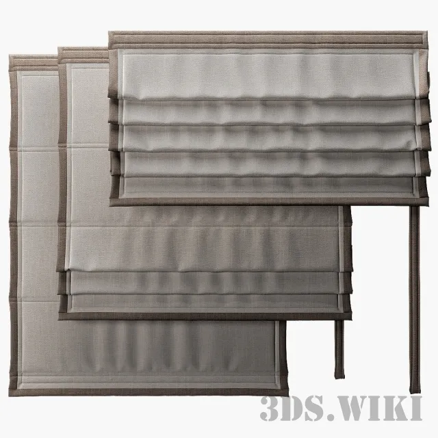 decoration – Modern Roman Shades 3D Model decoration – Modern Roman Shades 3D Model