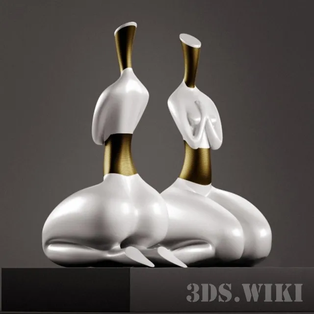 decoration – Modern sculpture prayer 3D Model decoration – Modern sculpture prayer 3D Model