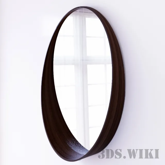 decoration – Modern Small Wall Mirror 3D Model