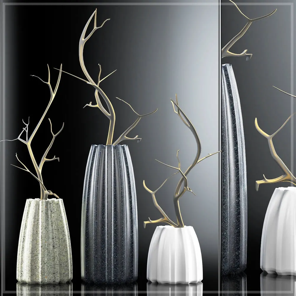 decoration – Modern Vases 1 3D Model