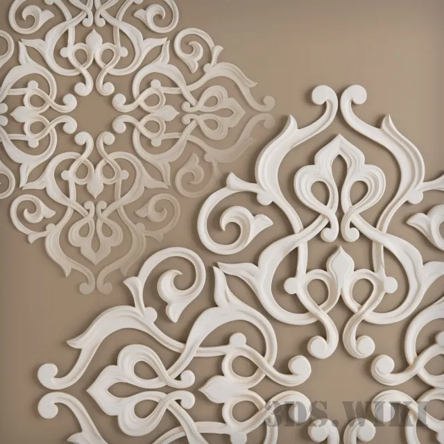 decoration – Modern very beautiful stucco 3D Model decoration – Modern very beautiful stucco 3D Model