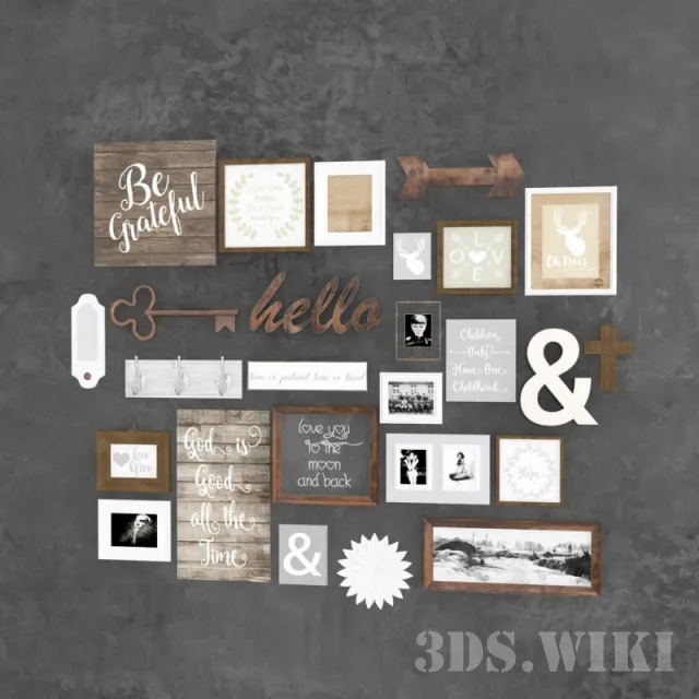 decoration – Modern Wall Pictures & Posters 3D Model