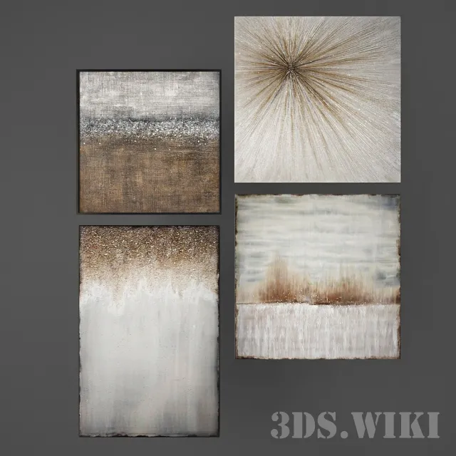 decoration – Modular Wall Pictures 3D Model